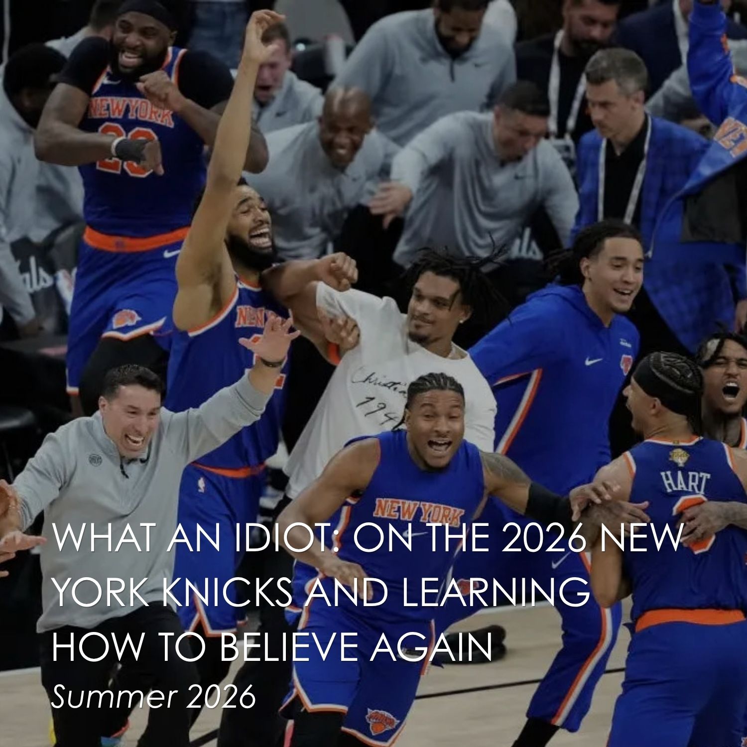What an Idiot: On the 2026 New York Knicks and Learning How to Believe Again